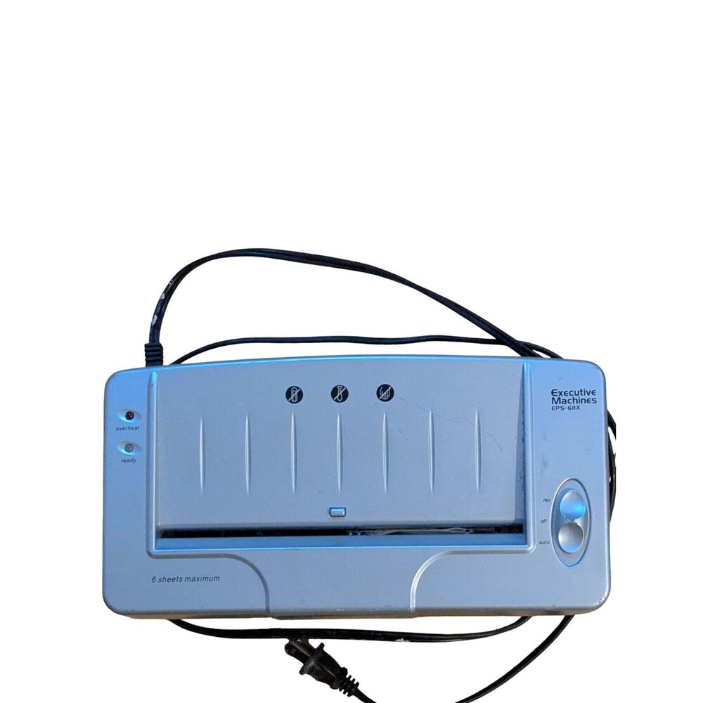 Executive Machines 6-sheet Crosscut Paper Shredder EPS-611X Parts Or Repair